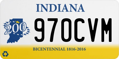 IN license plate 970CVM