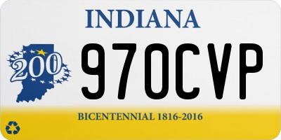 IN license plate 970CVP