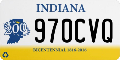 IN license plate 970CVQ