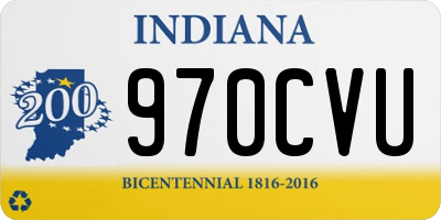 IN license plate 970CVU