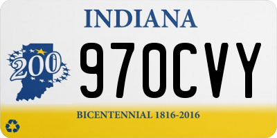 IN license plate 970CVY