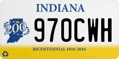IN license plate 970CWH