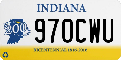 IN license plate 970CWU
