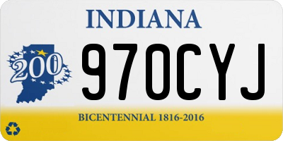 IN license plate 970CYJ