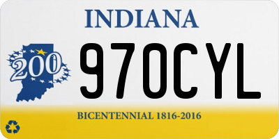IN license plate 970CYL