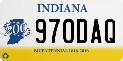IN license plate 970DAQ