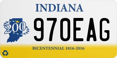 IN license plate 970EAG