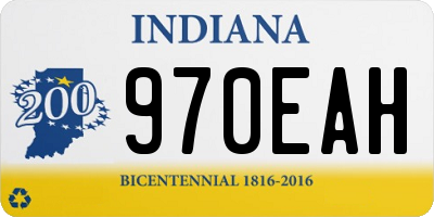 IN license plate 970EAH