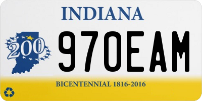 IN license plate 970EAM
