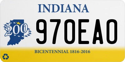IN license plate 970EAO