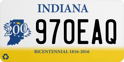 IN license plate 970EAQ