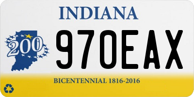 IN license plate 970EAX