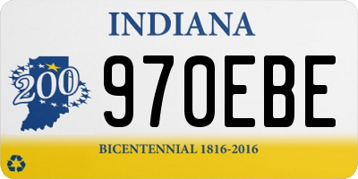 IN license plate 970EBE