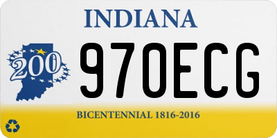 IN license plate 970ECG