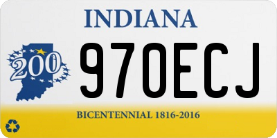 IN license plate 970ECJ