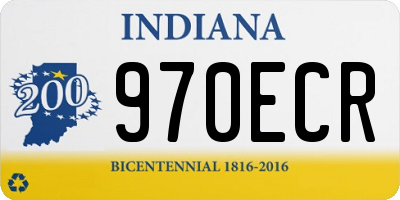 IN license plate 970ECR
