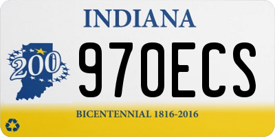 IN license plate 970ECS