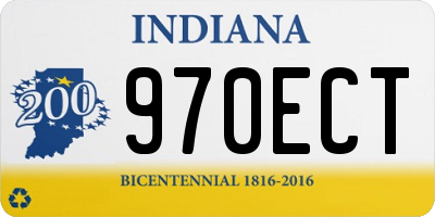 IN license plate 970ECT
