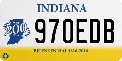 IN license plate 970EDB