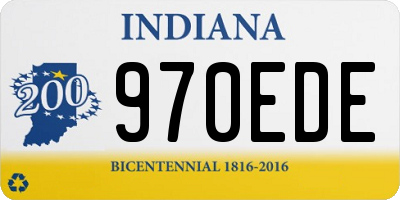 IN license plate 970EDE