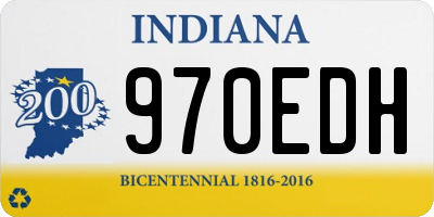IN license plate 970EDH