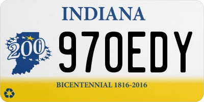 IN license plate 970EDY