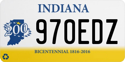 IN license plate 970EDZ
