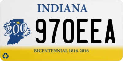 IN license plate 970EEA