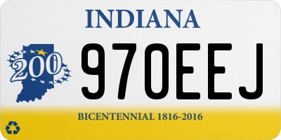 IN license plate 970EEJ