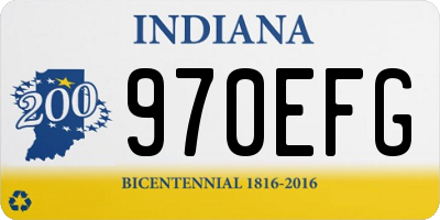 IN license plate 970EFG