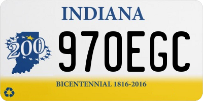 IN license plate 970EGC