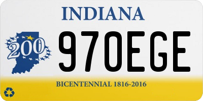 IN license plate 970EGE