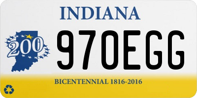 IN license plate 970EGG