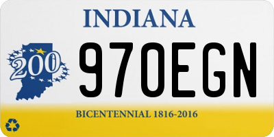 IN license plate 970EGN