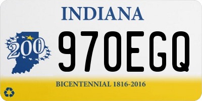 IN license plate 970EGQ