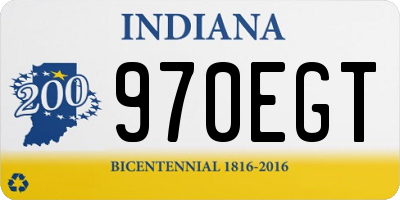 IN license plate 970EGT