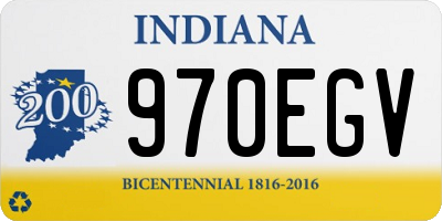 IN license plate 970EGV