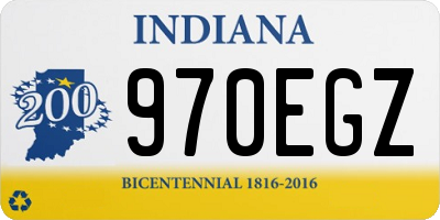 IN license plate 970EGZ