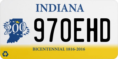 IN license plate 970EHD