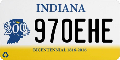 IN license plate 970EHE