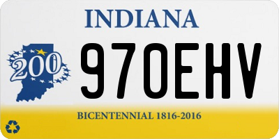IN license plate 970EHV
