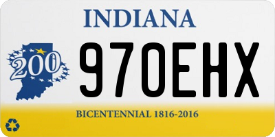 IN license plate 970EHX