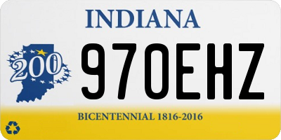 IN license plate 970EHZ