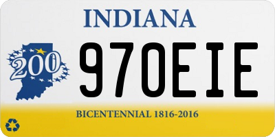 IN license plate 970EIE