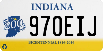IN license plate 970EIJ