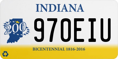 IN license plate 970EIU