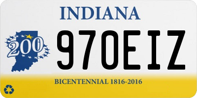 IN license plate 970EIZ