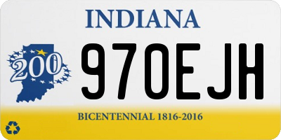 IN license plate 970EJH