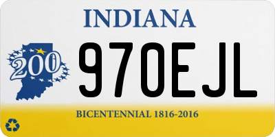IN license plate 970EJL