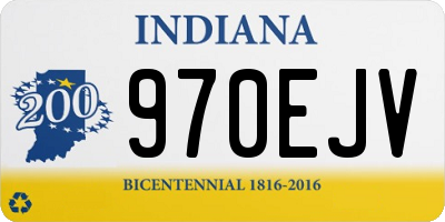 IN license plate 970EJV
